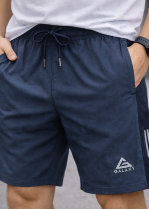 Poly-Cotton Shorts( Navy Blue )