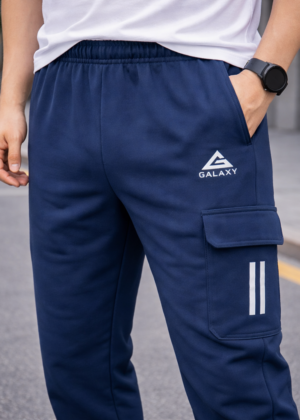 Twill Lycra(pkt)Track (Navy Blue)