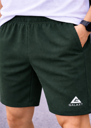 Twill Lycra Shorts ( Forest Green )